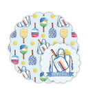 Handpainted Pickleball Paddles and Balls Doily Set -The Pickleball Store at Auburn