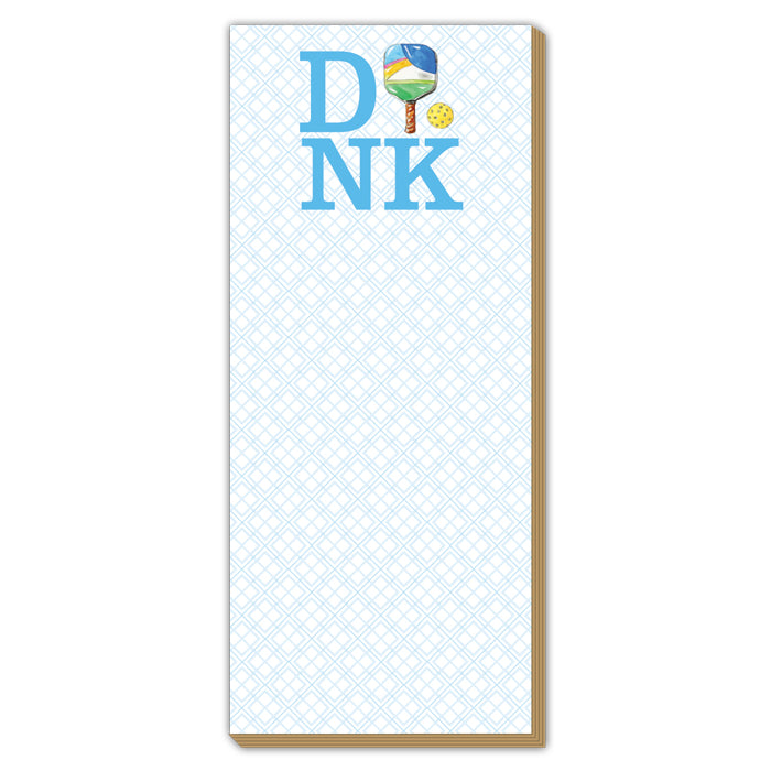 Handpainted DINK with Pickleball Paddle and Ball Luxe Skinny Pad -The Pickleball Store at Auburn