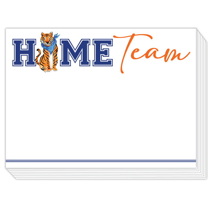Handpainted Home Team Tiger with Blue Bandana Notepad -The Pickleball Store at Auburn
