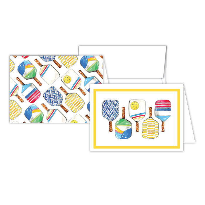 Handpainted Pickleball Paddles Stationery Notes -The Pickleball Store at Auburn