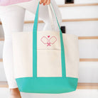 Pickleball Paddles Everyday Tote - Mint -The Pickleball Store at Auburn
