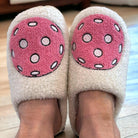 Pickleball Fuzzy Slippers -The Pickleball Store at Auburn