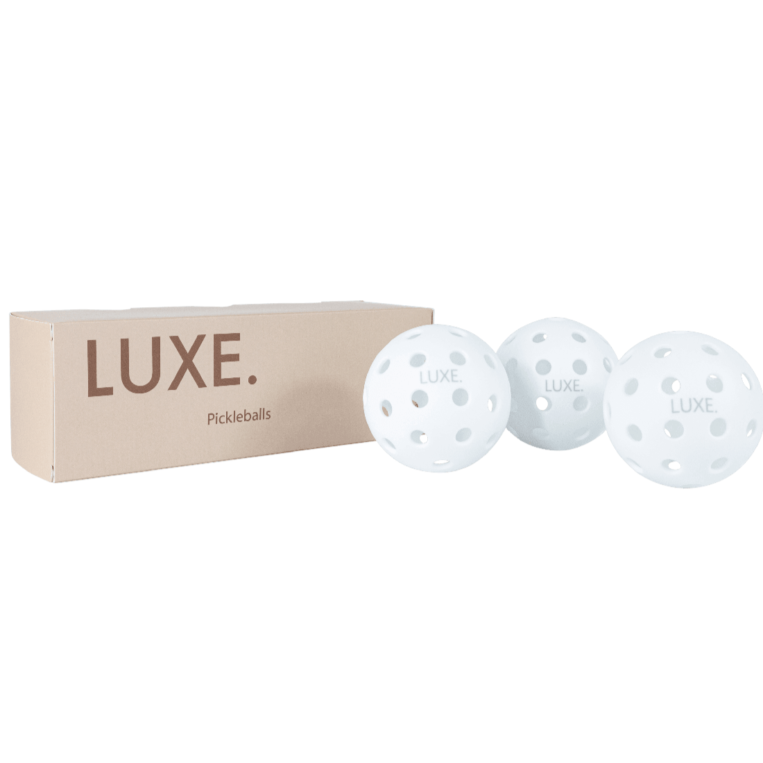 White Pickleballs - Pack of 3 -The Pickleball Store at Auburn