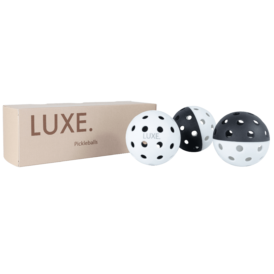 Black & White Pickleballs - Pack of 3 -The Pickleball Store at Auburn