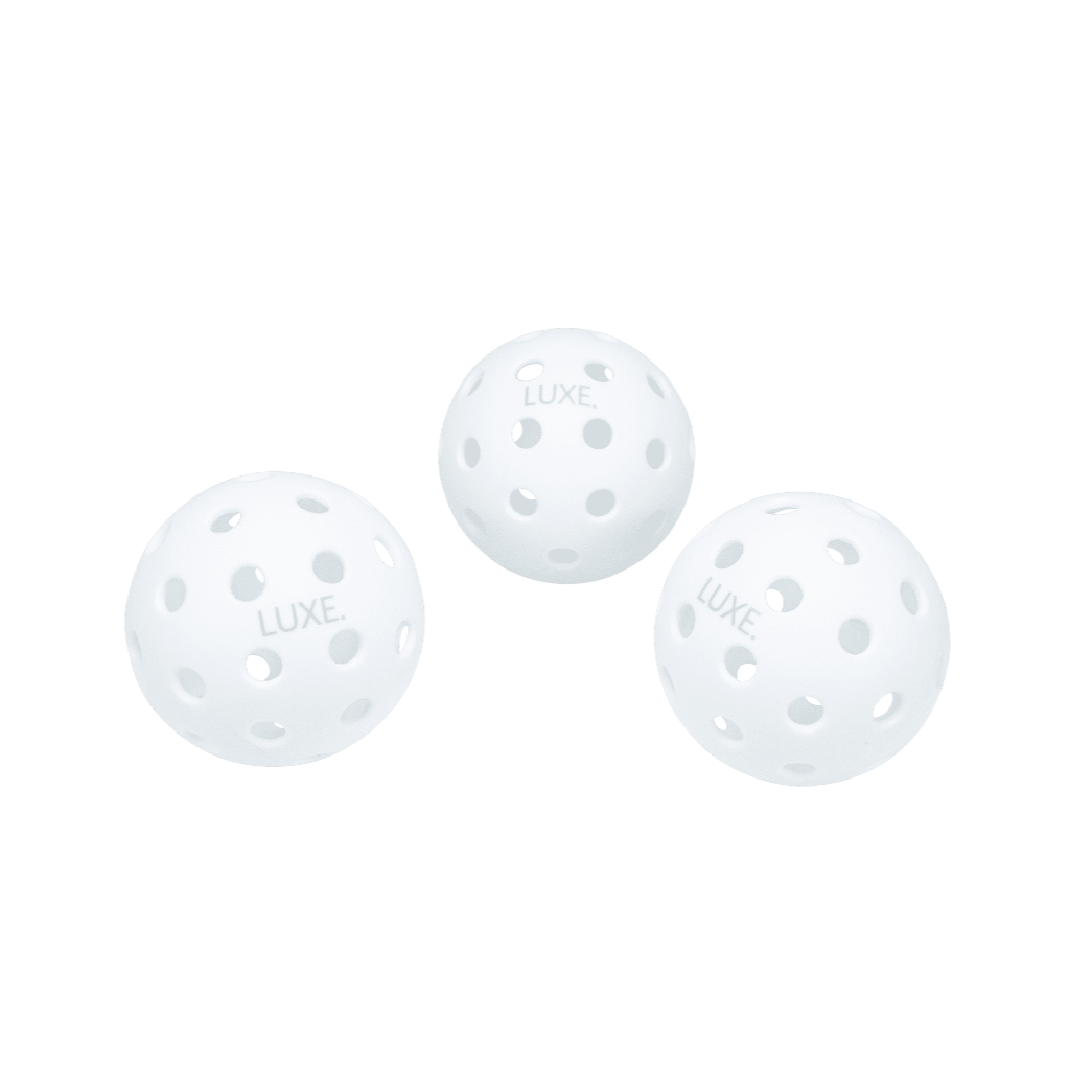 White Pickleballs - Pack of 3 -The Pickleball Store at Auburn