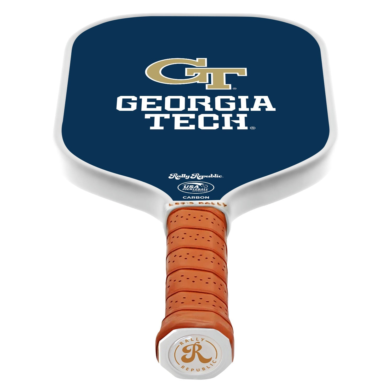 Georgia Tech Yellow Jackets Navy Blue Athletic Mark Pickleball Paddle -The Pickleball Store at Auburn