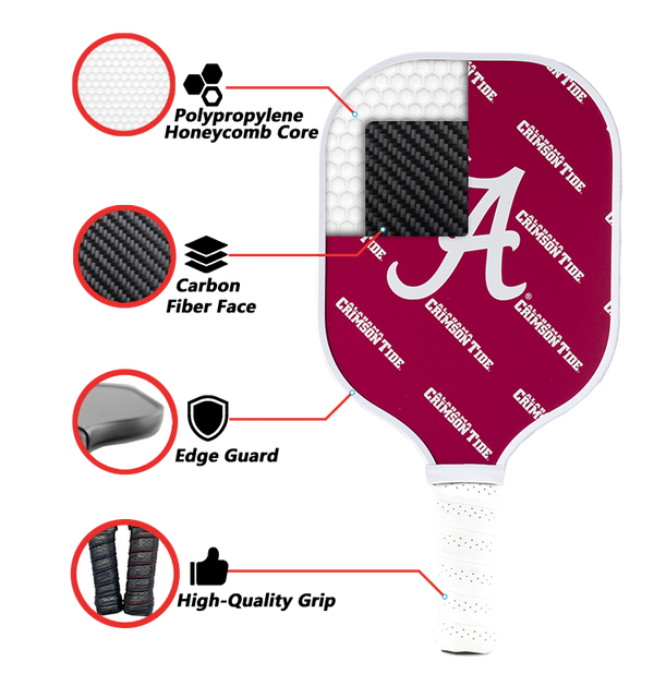 Alabama Crimson Tide Pickleball Paddle -The Pickleball Store at Auburn
