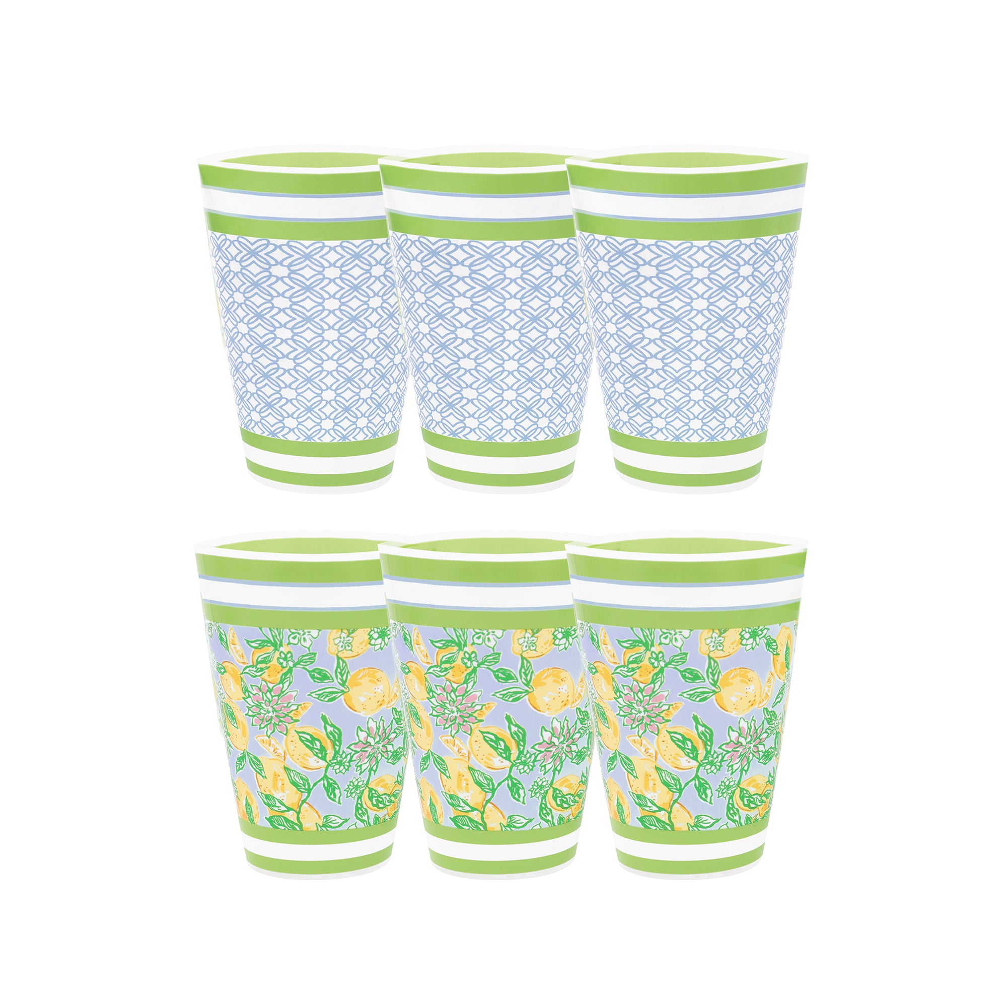 Lilly Pulitzer Make Lemonade Reusable Plastic Cups -The Pickleball Store at Auburn