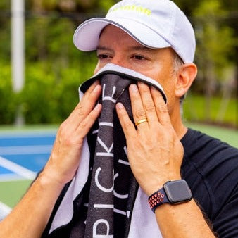 Pickleball Sports Towel Black -The Pickleball Store at Auburn