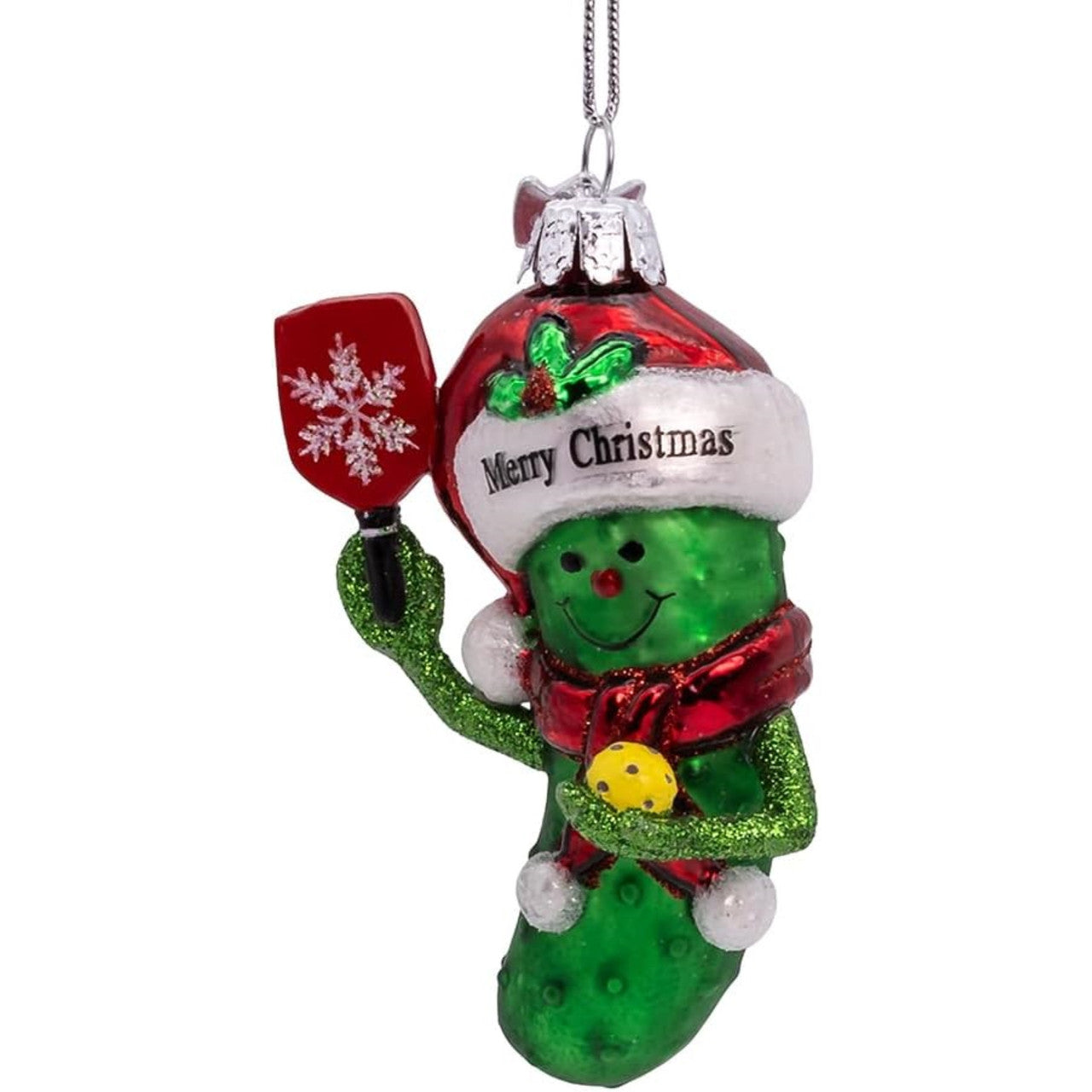 Kirk Adler Pickleball Pickle Christmas Ornament -The Pickleball Store at Auburn