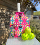 Laura Park / Taylor Gray - Pink Paradise Pickleball Paddle Cover -The Pickleball Store at Auburn