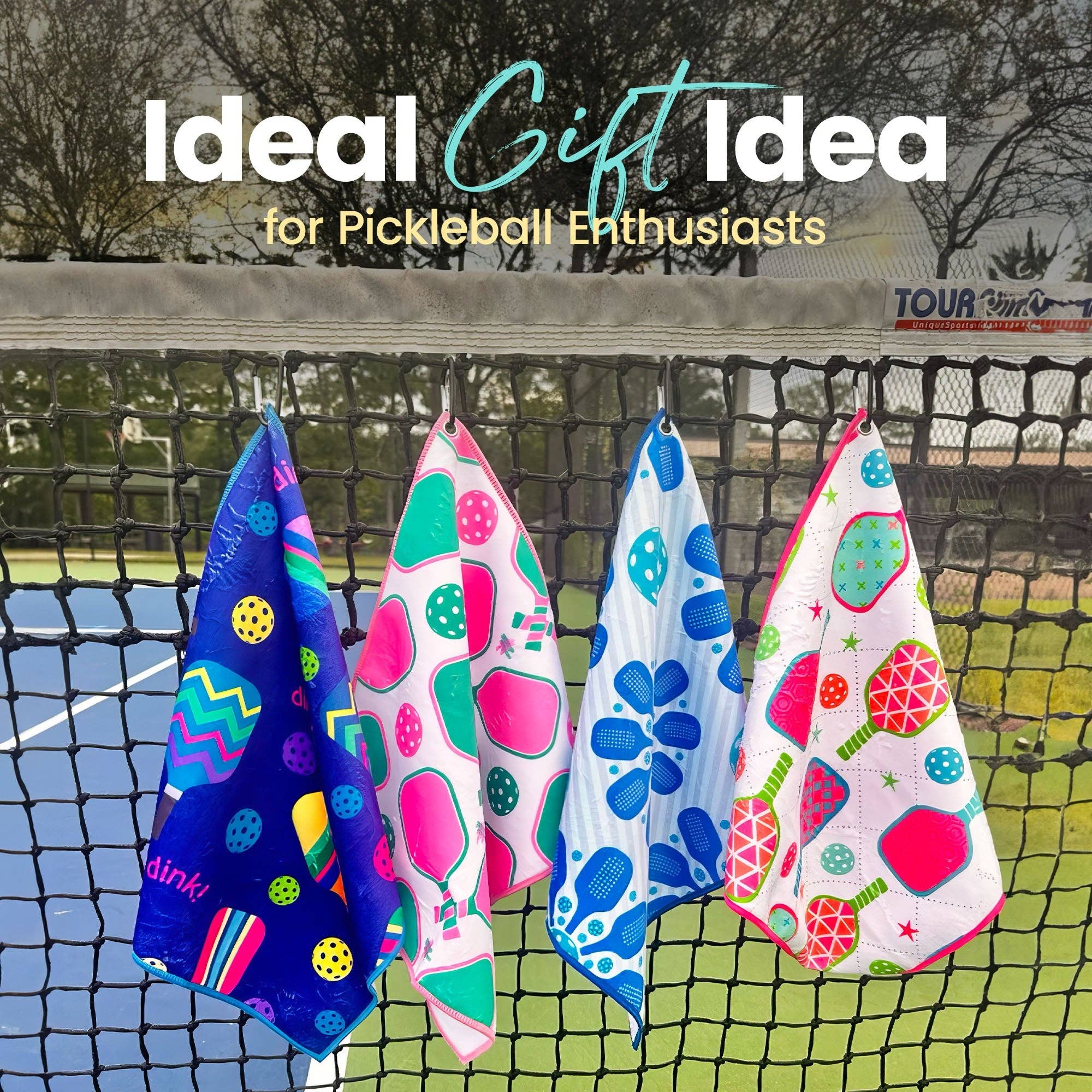 Pickleball Paw Print Microfiber/Cotton Towel -The Pickleball Store at Auburn