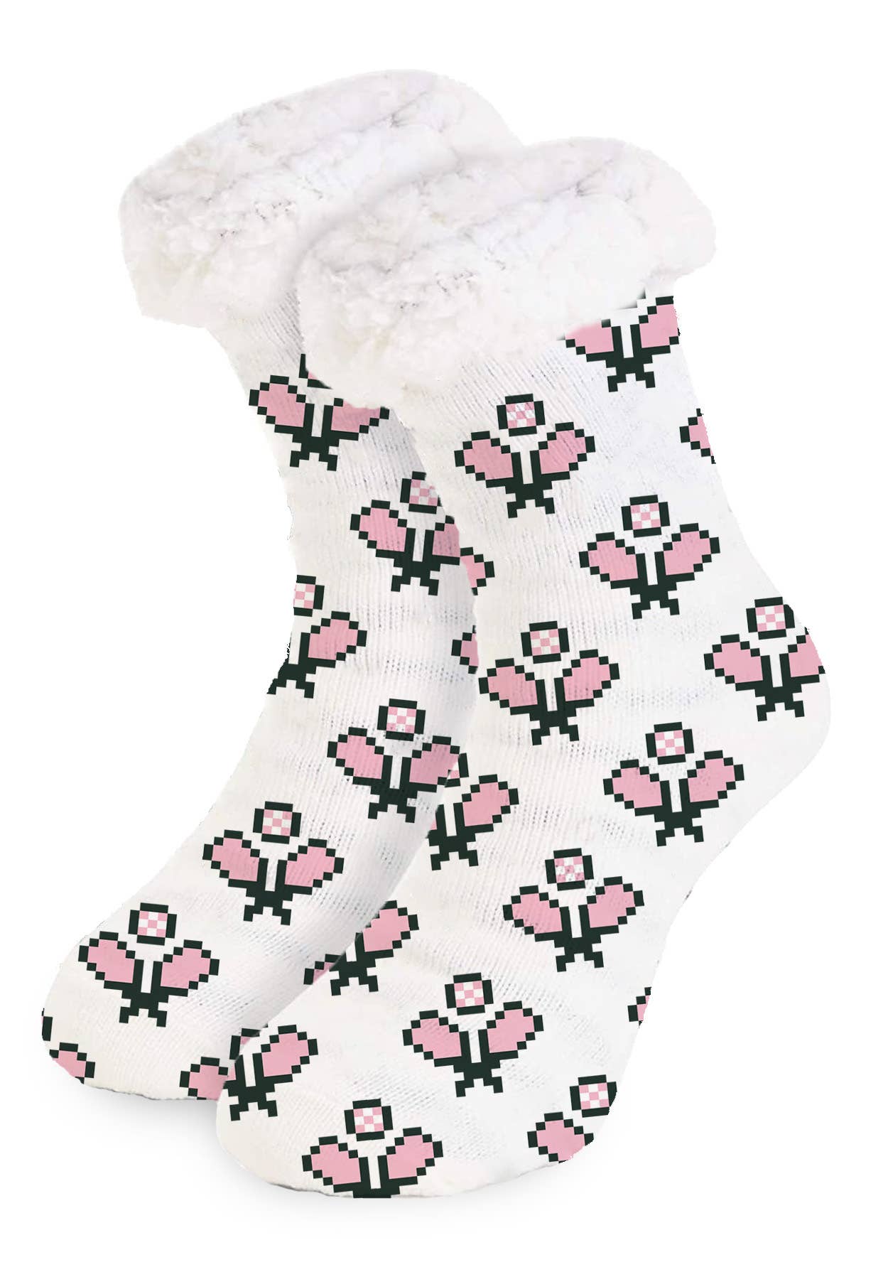 Pickleball Fur Lined Slipper Socks -The Pickleball Store at Auburn