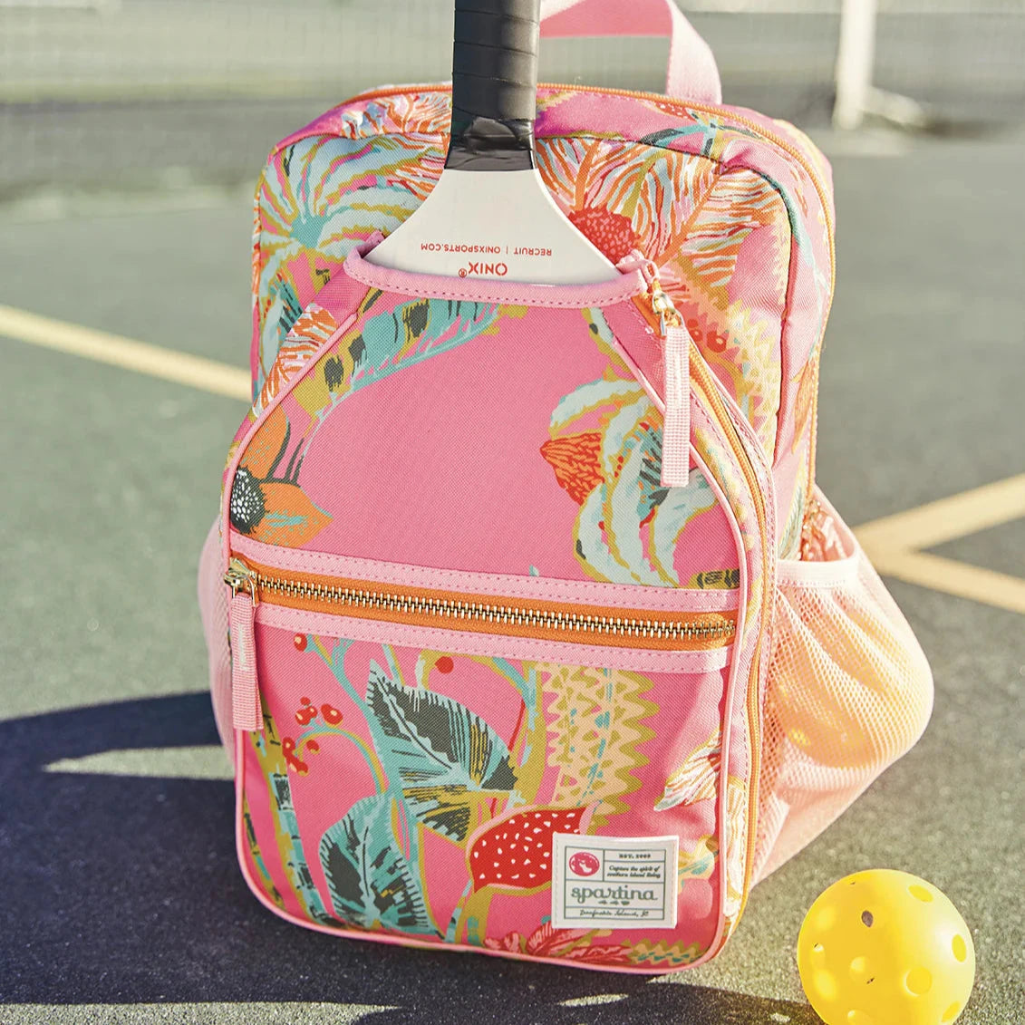 Spartina Queenie Tropical Pickleball Backpack -The Pickleball Store at Auburn