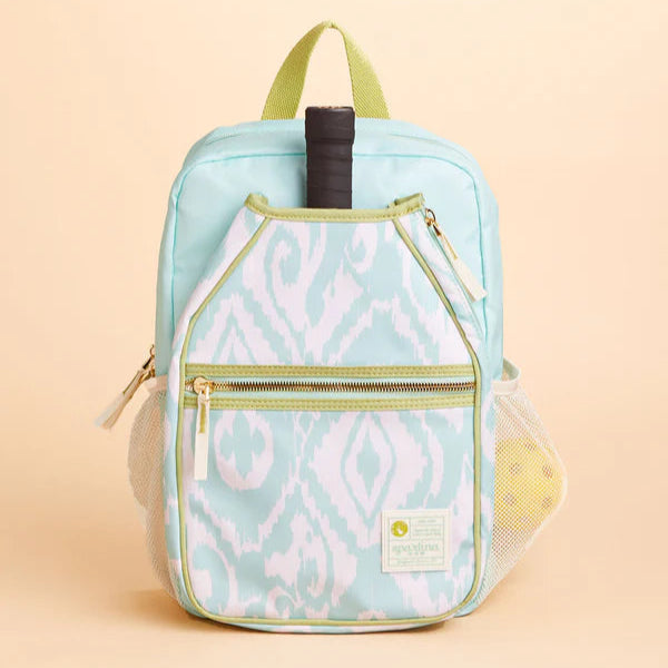 Spartina Brook Ikat Pastel Green Pickleball Backpack -The Pickleball Store at Auburn