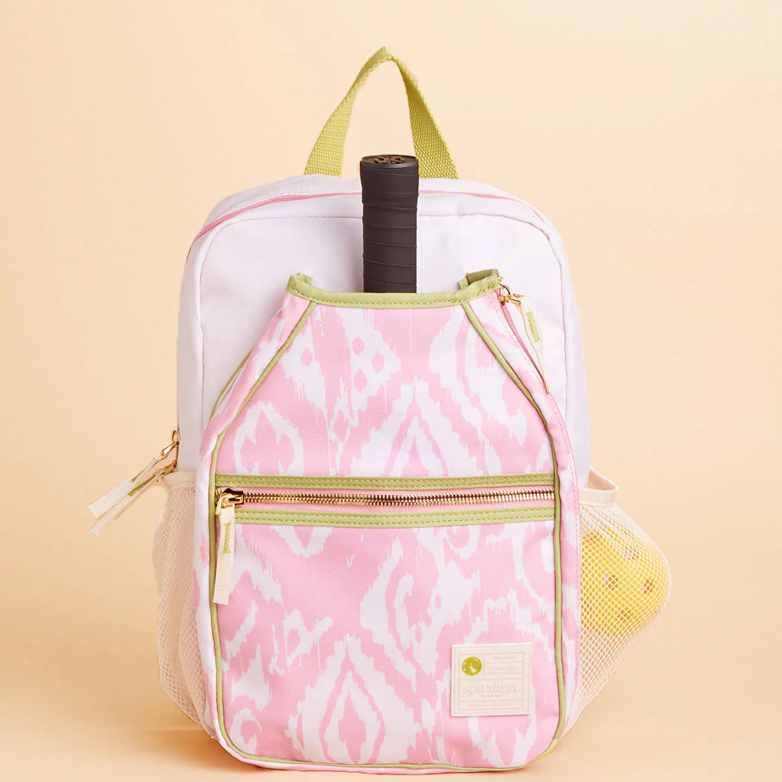 Spartina Ikat Pastel Pink Pickleball Backpack -The Pickleball Store at Auburn