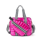 Puffer Pickleball Bag Pink with Black Stripe -The Pickleball Store at Auburn