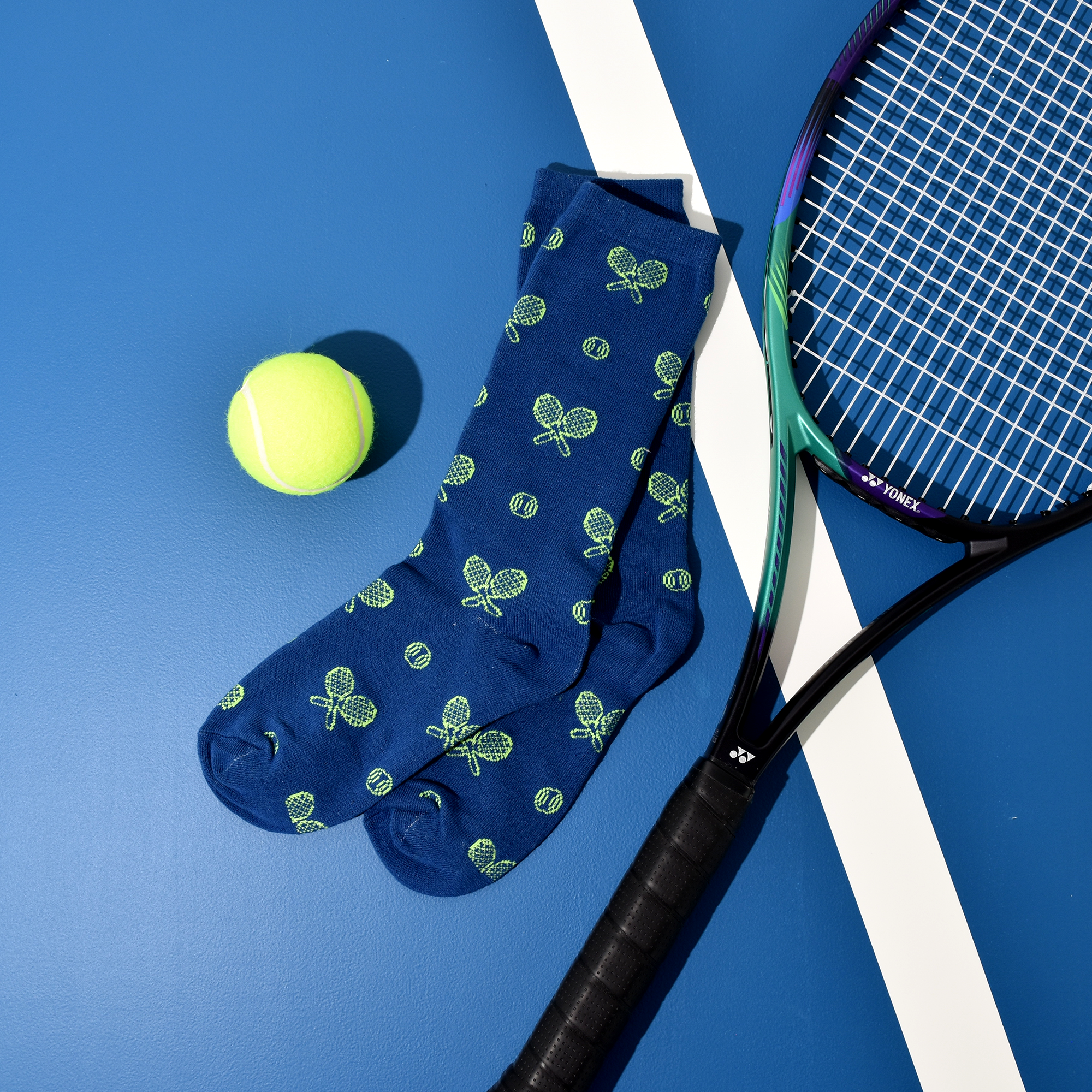 Men's Tennis Dress Socks - Night Match Blue -The Pickleball Store at Auburn