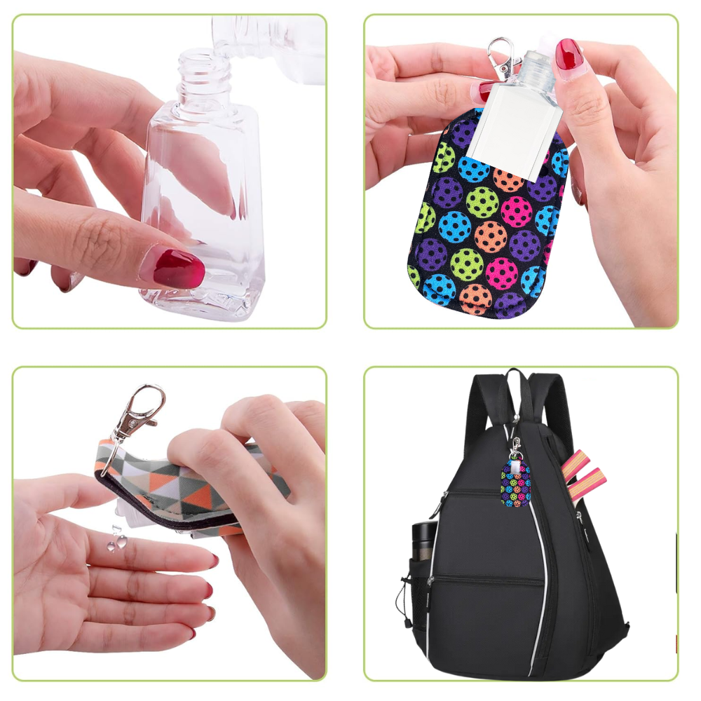 Pickleball Hand Sanitizer Keychain -The Pickleball Store at Auburn