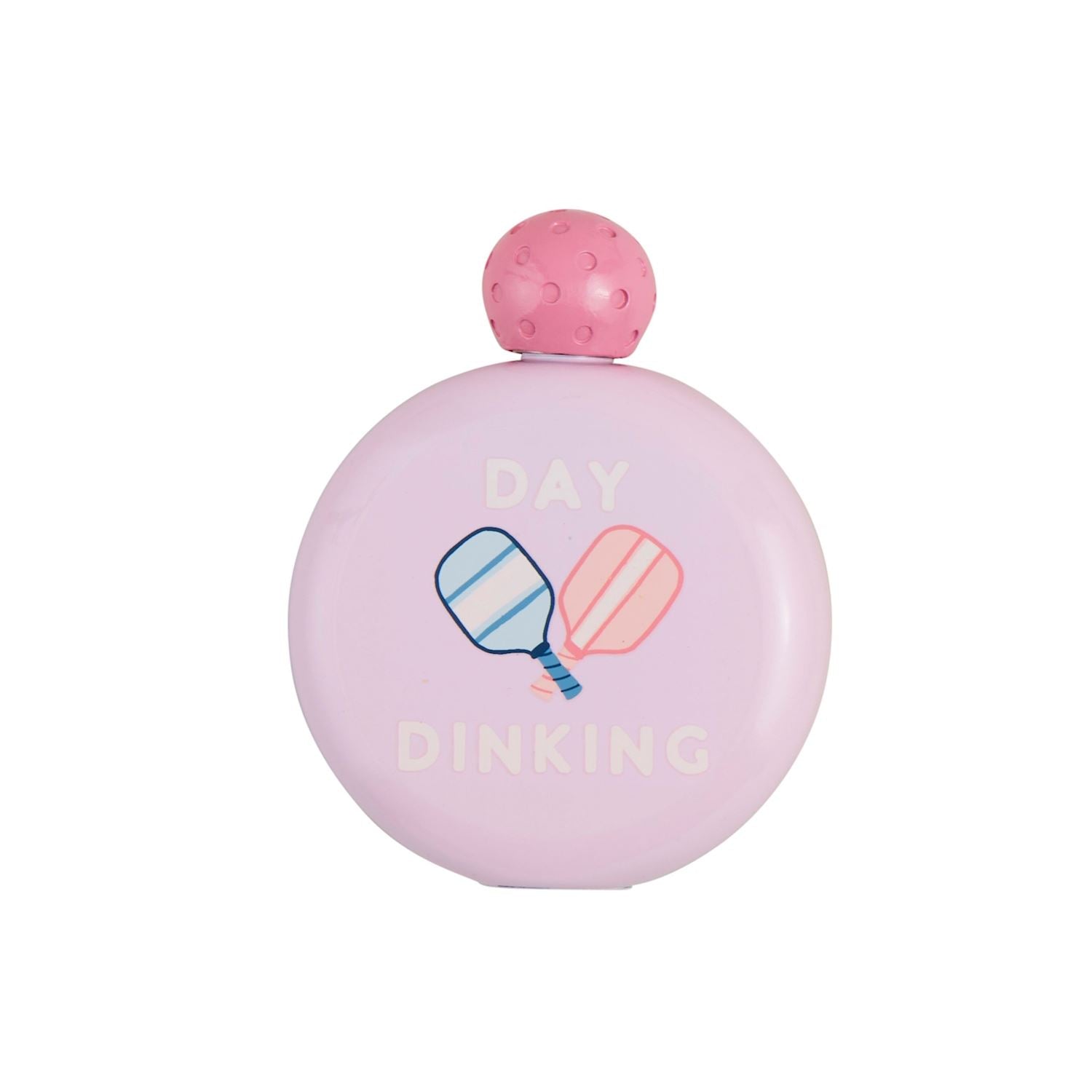 Mud Pie Day Dinking Pink Pickleball Flask -The Pickleball Store at Auburn