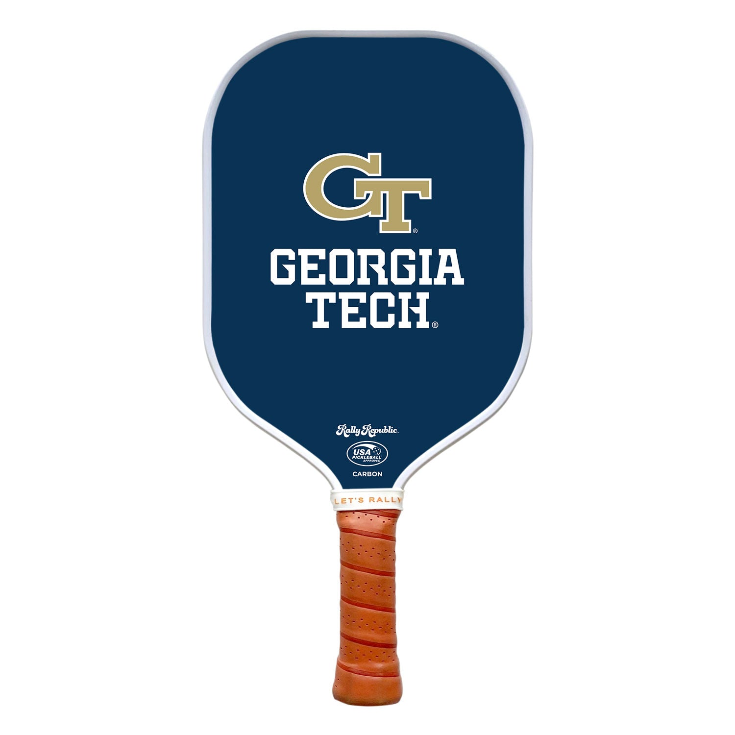 Georgia Tech Yellow Jackets Navy Blue Athletic Mark Pickleball Paddle -The Pickleball Store at Auburn