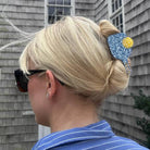 Handpainted Pickleball Paddle Claw Hair Clip Black Speckle -The Pickleball Store at Auburn