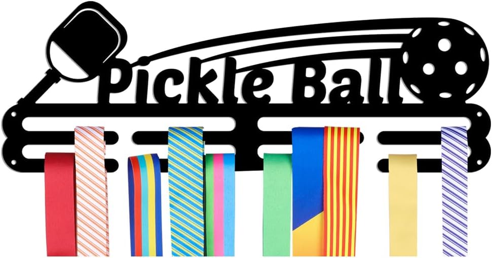 Pickleball Medal Display - Pickleball Cutout with Paddle and Ball -The Pickleball Store at Auburn