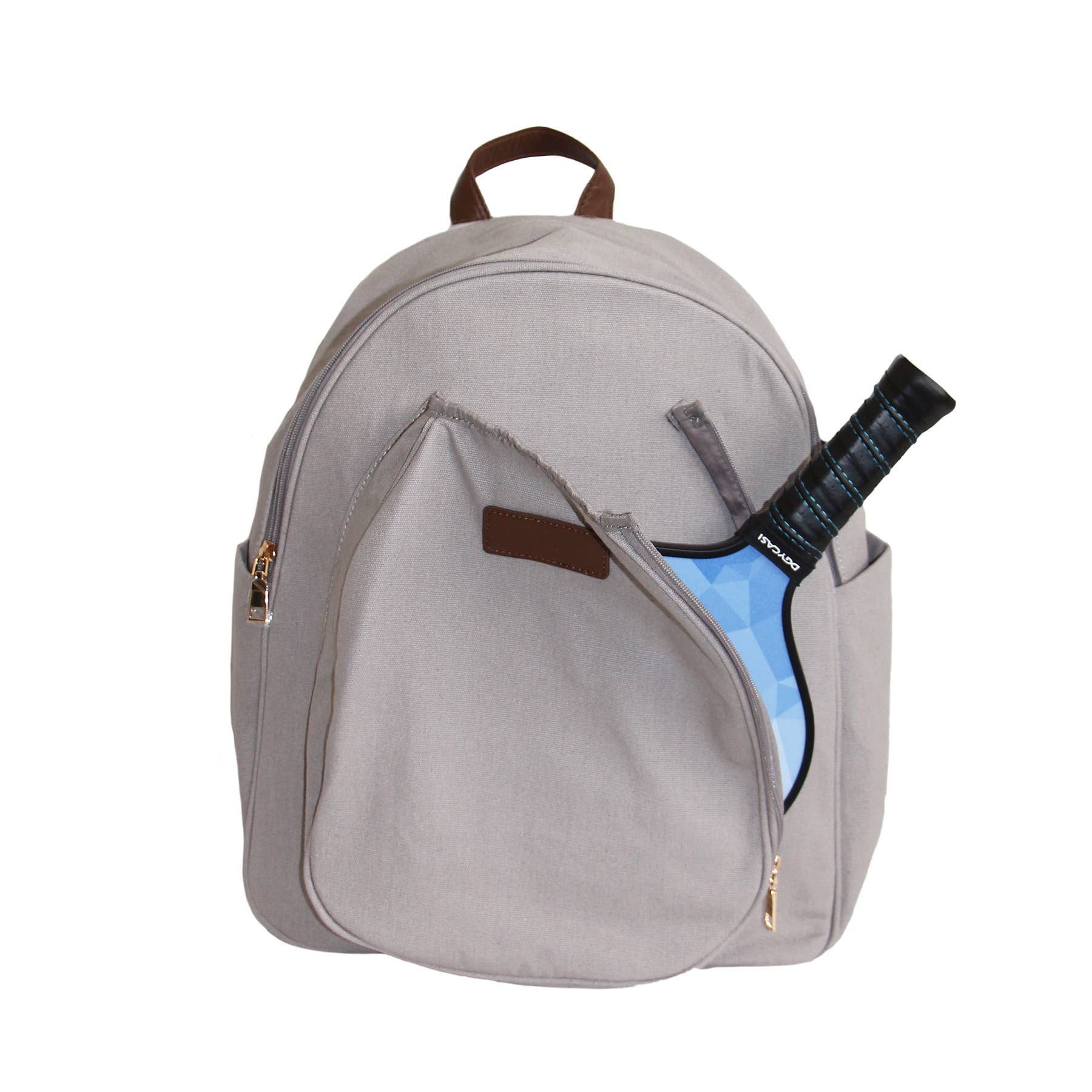 Pickleball Men’s Backpack in Gray Canvas -The Pickleball Store at Auburn