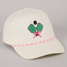 Pickleball Pad Ball Ribbon Embroidery Trucker Hat: LT BLUE / ONE SIZE -The Pickleball Store at Auburn