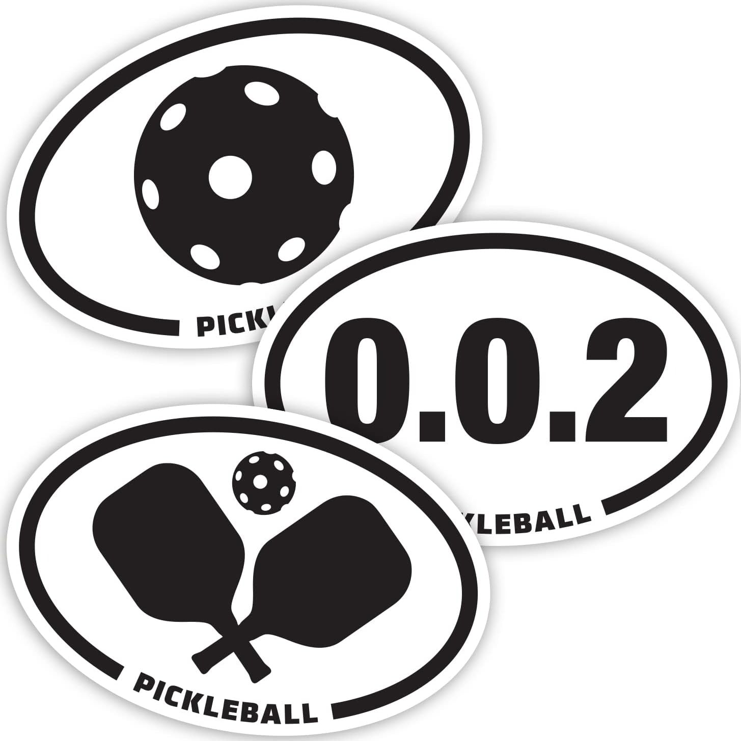 Oval Pickleball Decals -The Pickleball Store at Auburn