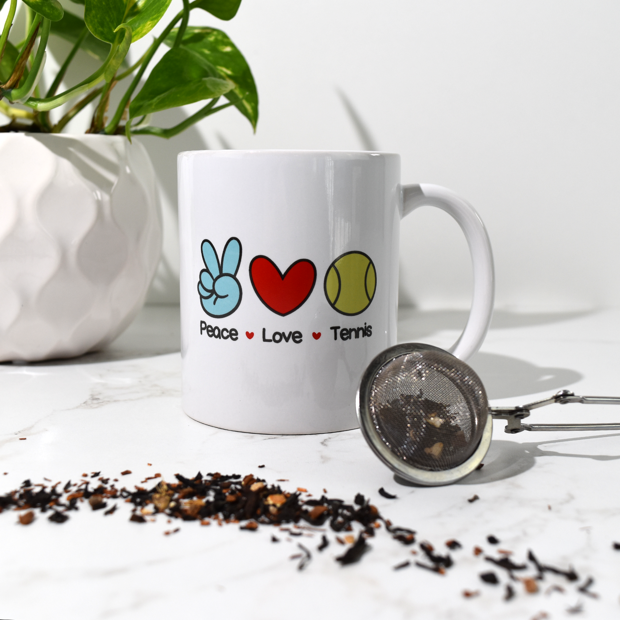 Mug - Peace Love Tennis -The Pickleball Store at Auburn