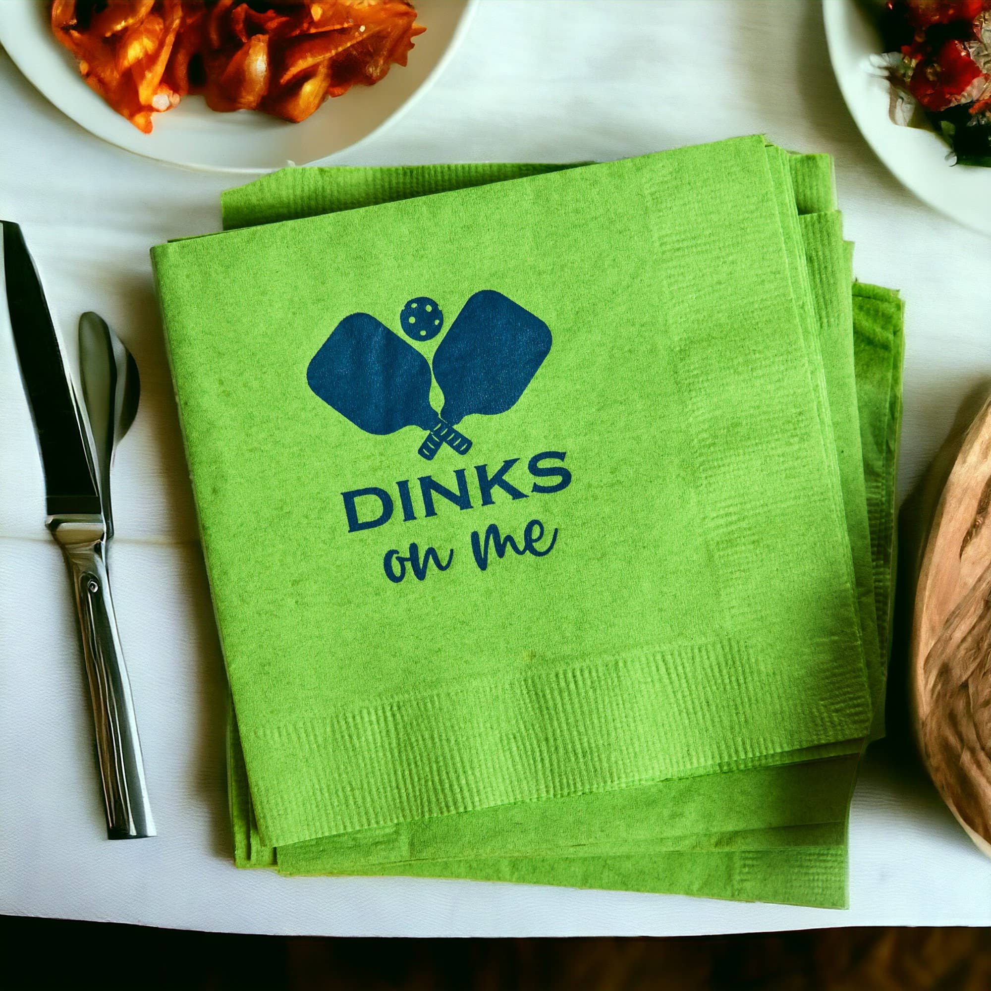 Pickleball Cocktail Napkins: Dinks on Me -The Pickleball Store at Auburn