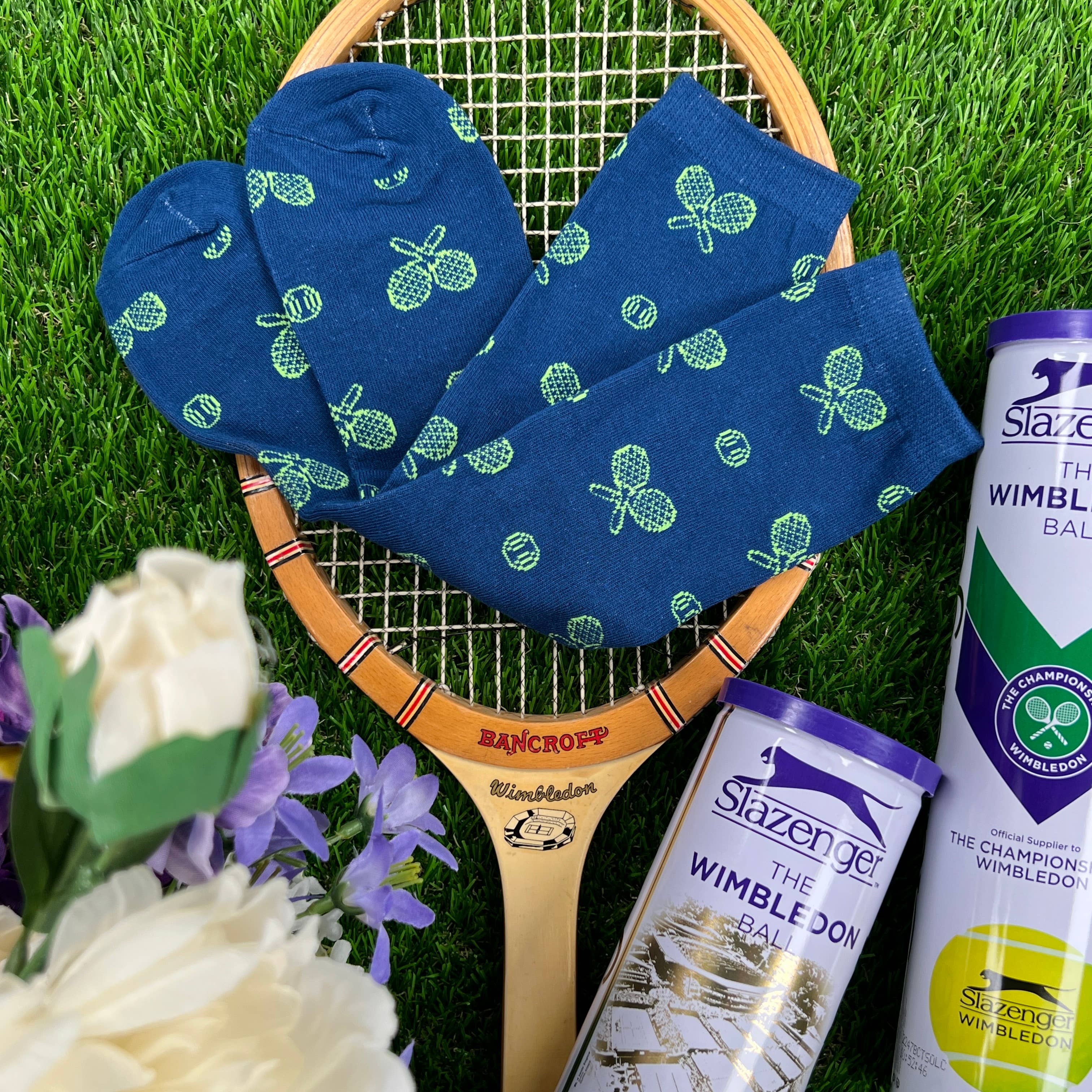 Men's Tennis Dress Socks - Night Match Blue -The Pickleball Store at Auburn