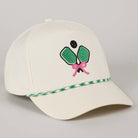Pickleball Pad Ball Ribbon Embroidery Trucker Hat: LT BLUE / ONE SIZE -The Pickleball Store at Auburn