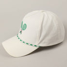 Tennis Racquets Ribbon Embroidery Trucker Hat -The Pickleball Store at Auburn