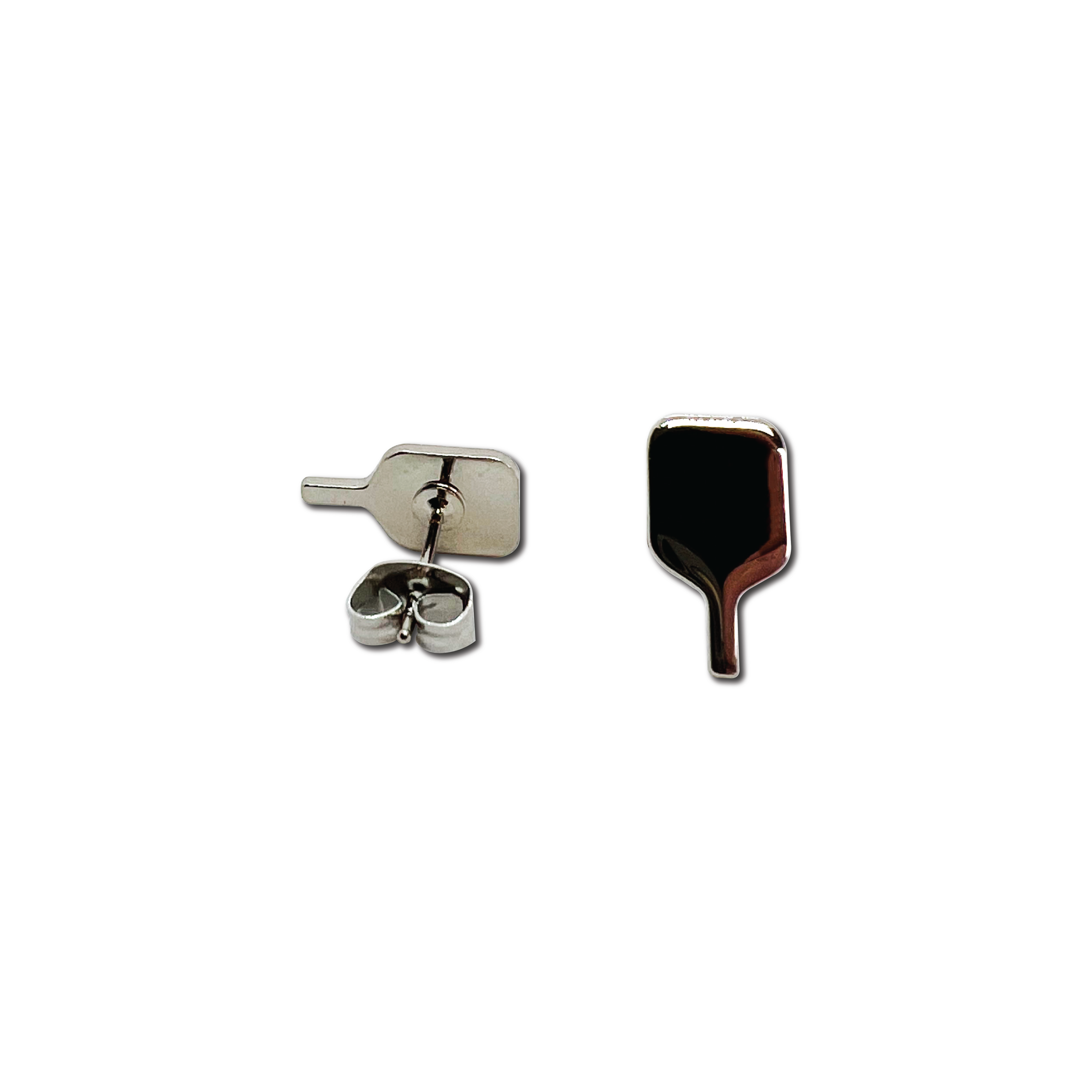 Pickleball Paddle Earrings - Silver -The Pickleball Store at Auburn