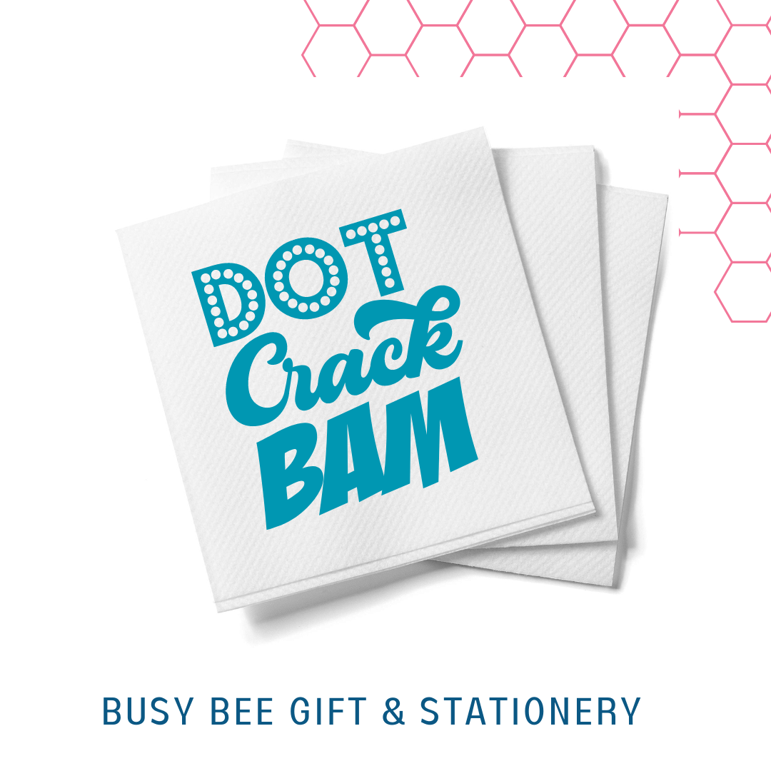 Dot Crack Bam Mahjong Cocktail Napkins -The Pickleball Store at Auburn