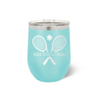 Make Mine a Double Tennis Teal Tumbler -The Pickleball Store at Auburn