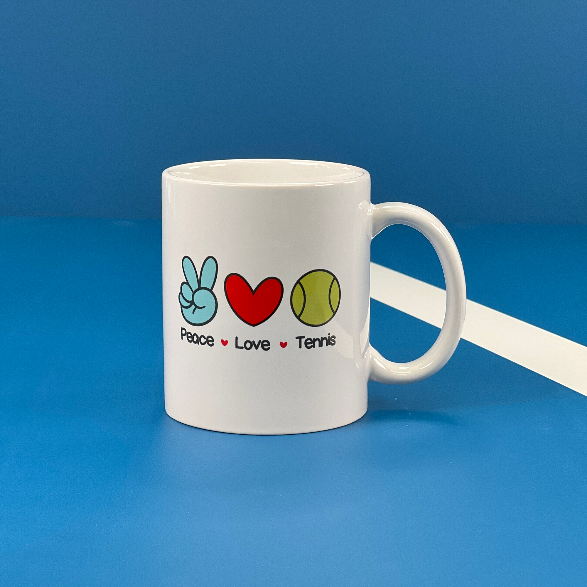 Mug - Peace Love Tennis -The Pickleball Store at Auburn