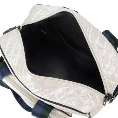 Puffer Pickleball Bag Diamond Pearl with Blue Stripe -The Pickleball Store at Auburn