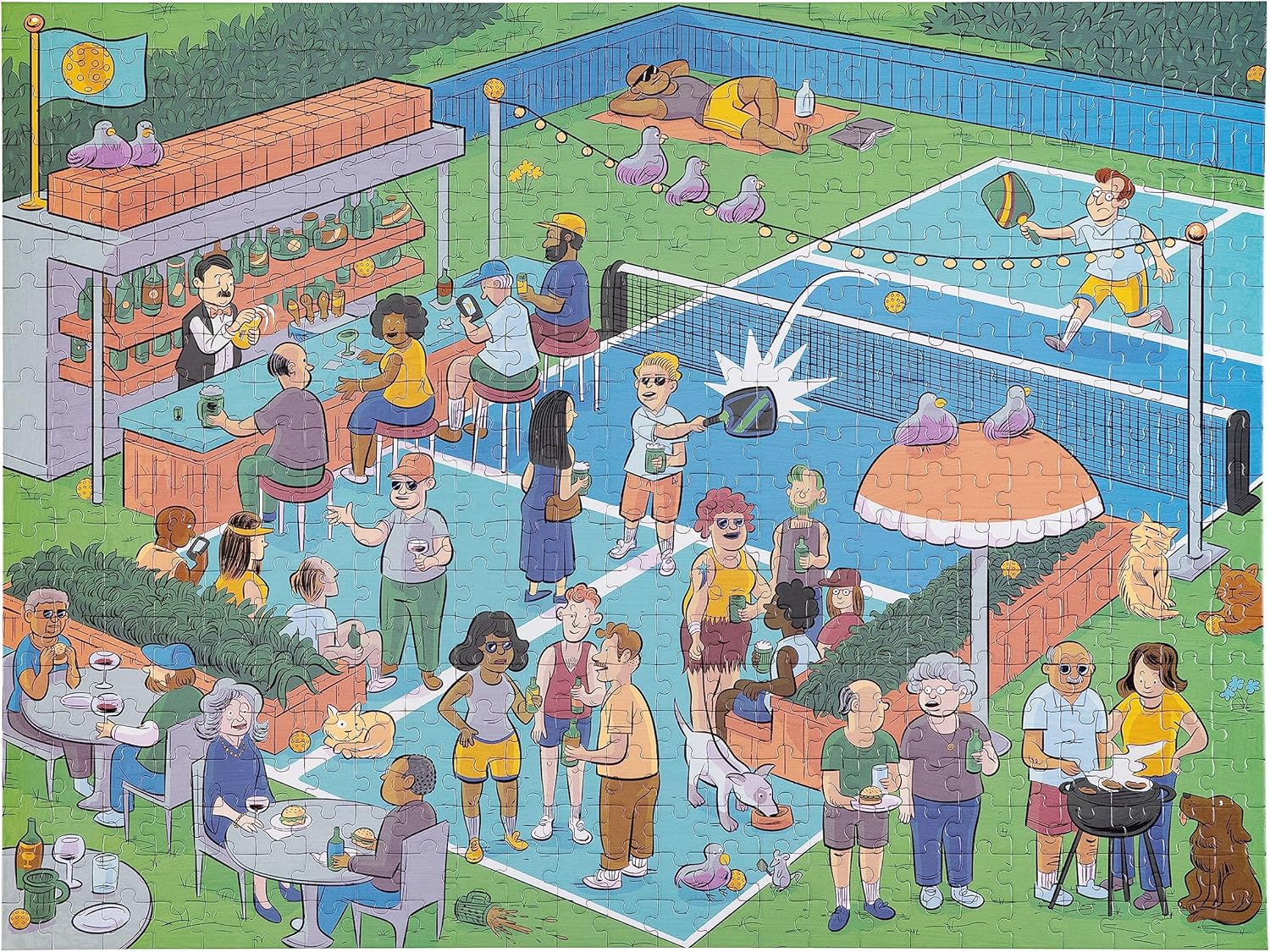 Pickleball 500 Piece Jigsaw Puzzle -The Pickleball Store at Auburn