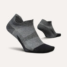 Feetures Elite Ultra Light No Show Tab Socks - Gray/Large -The Pickleball Store at Auburn