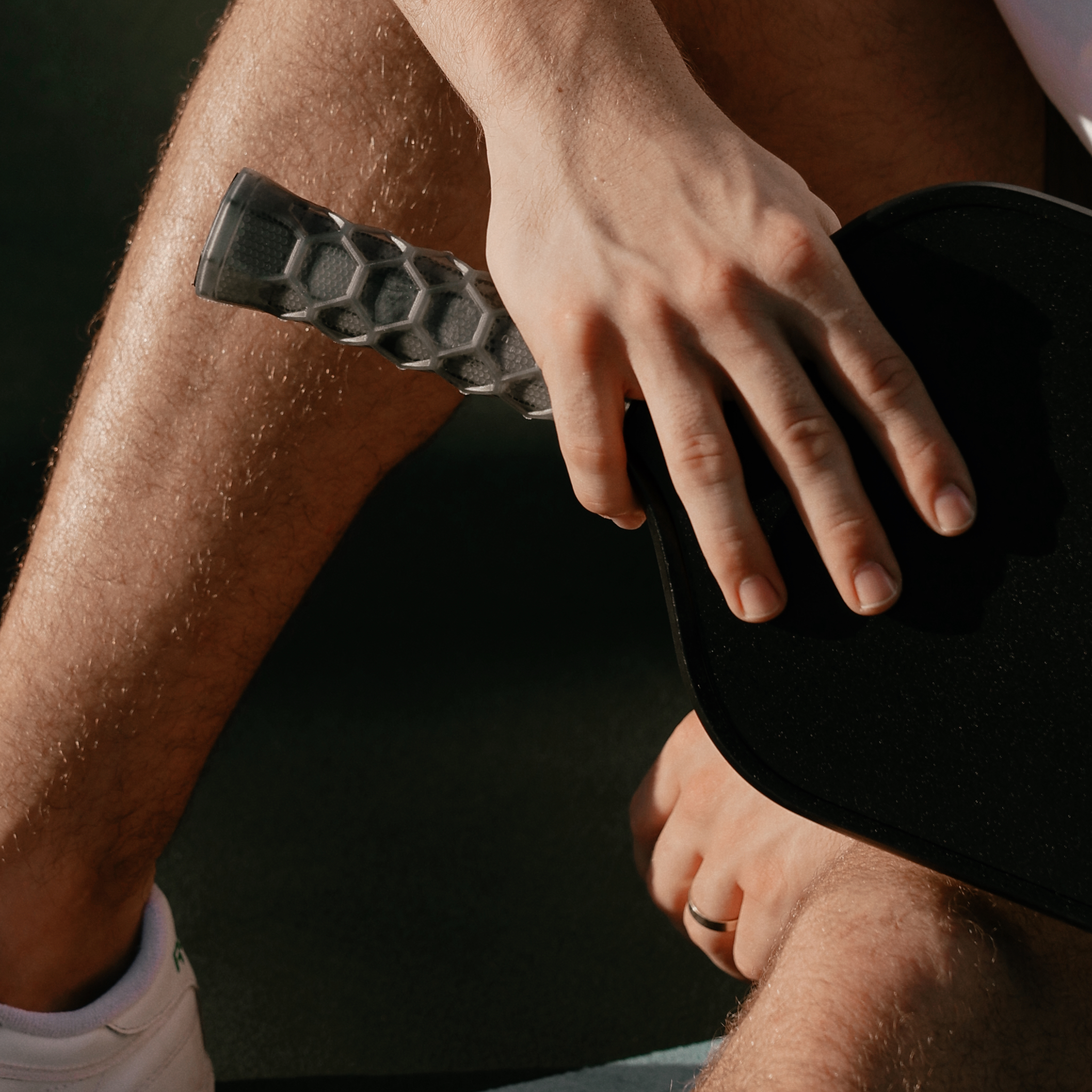 Pickleball Carbon Grip - 5.25 Inches Long - Stiff Feel - Charcoal -The Pickleball Store at Auburn