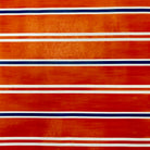 Painted Orange and Blue Stripe Table Runner -The Pickleball Store at Auburn