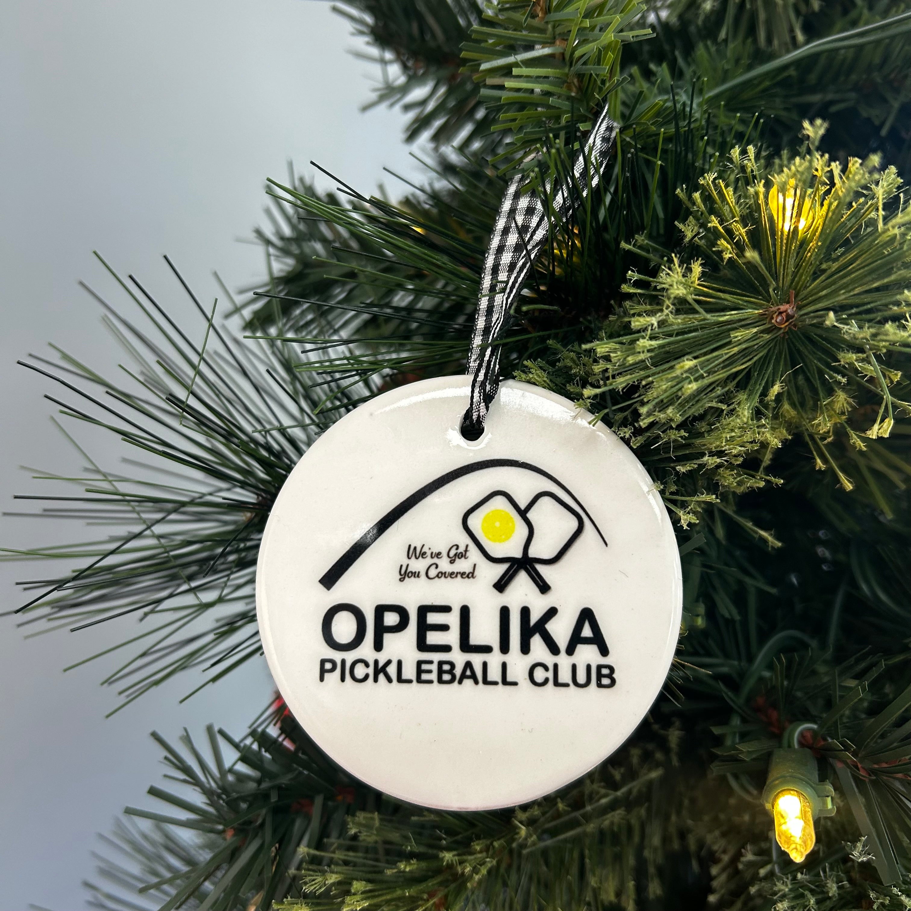 Opelika Pickleball Club Christmas Ornament -The Pickleball Store at Auburn