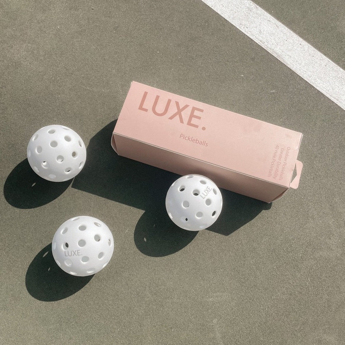White Pickleballs - Pack of 3 -The Pickleball Store at Auburn