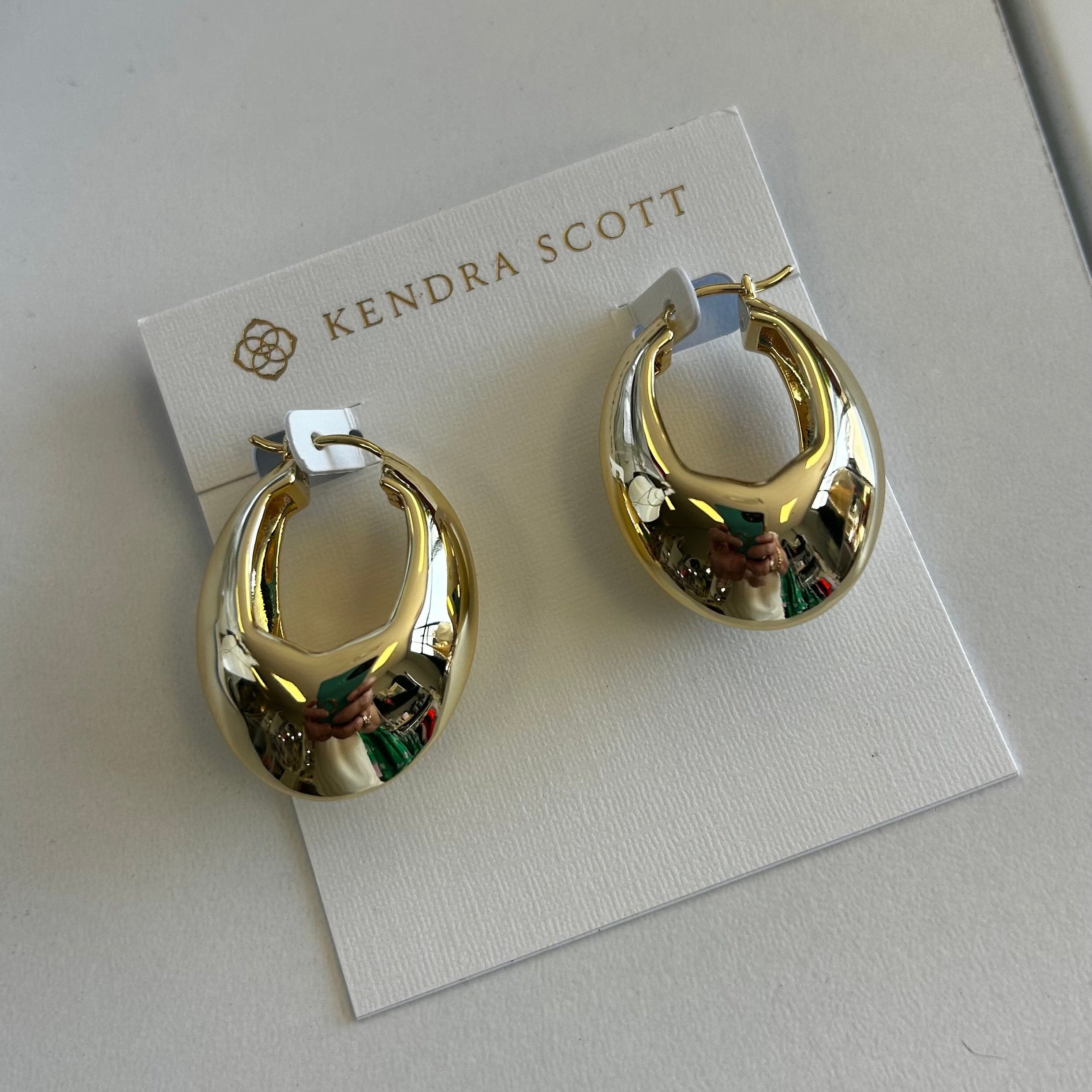 Liana Gold Hoop Earrings -The Pickleball Store at Auburn