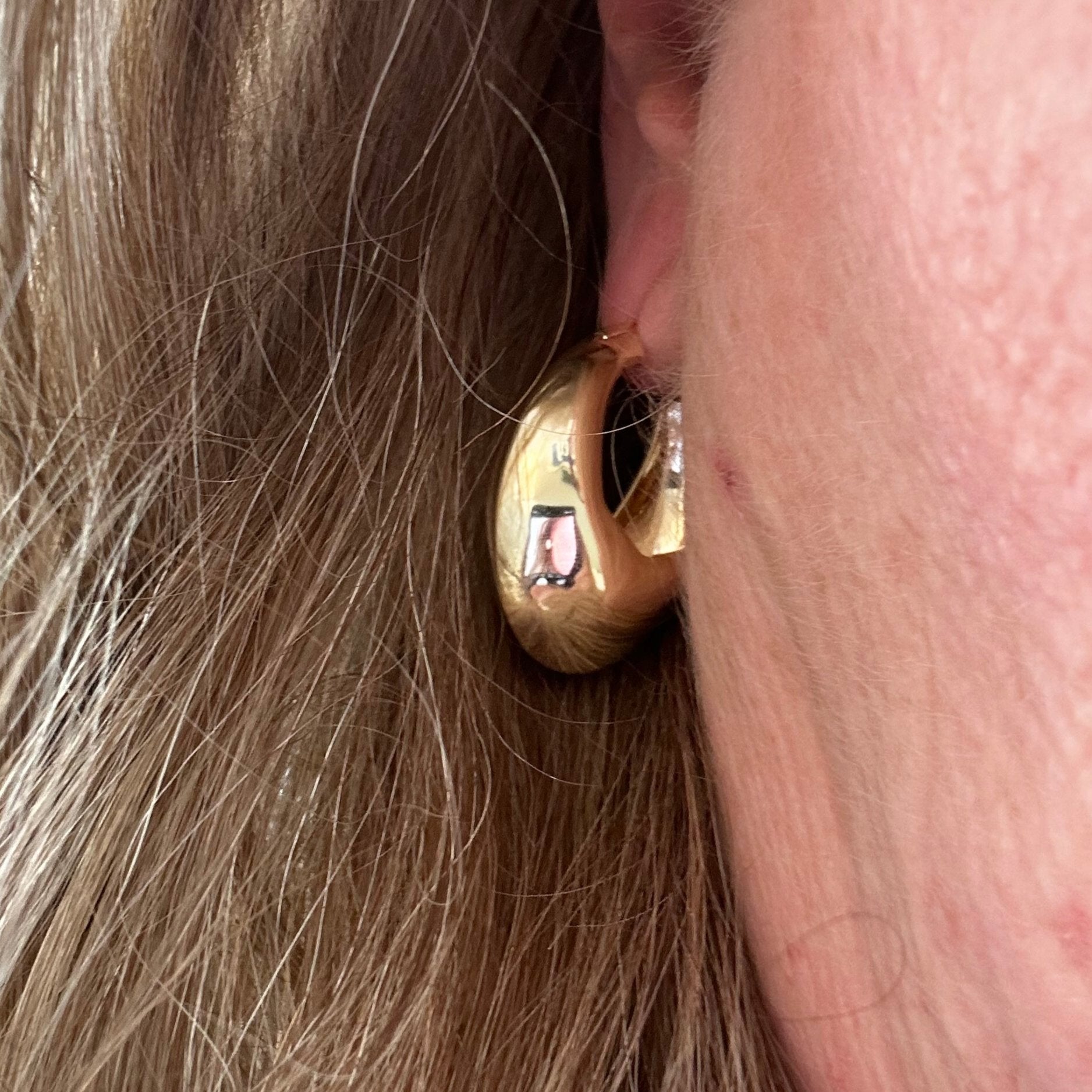 Liana Gold Hoop Earrings -The Pickleball Store at Auburn
