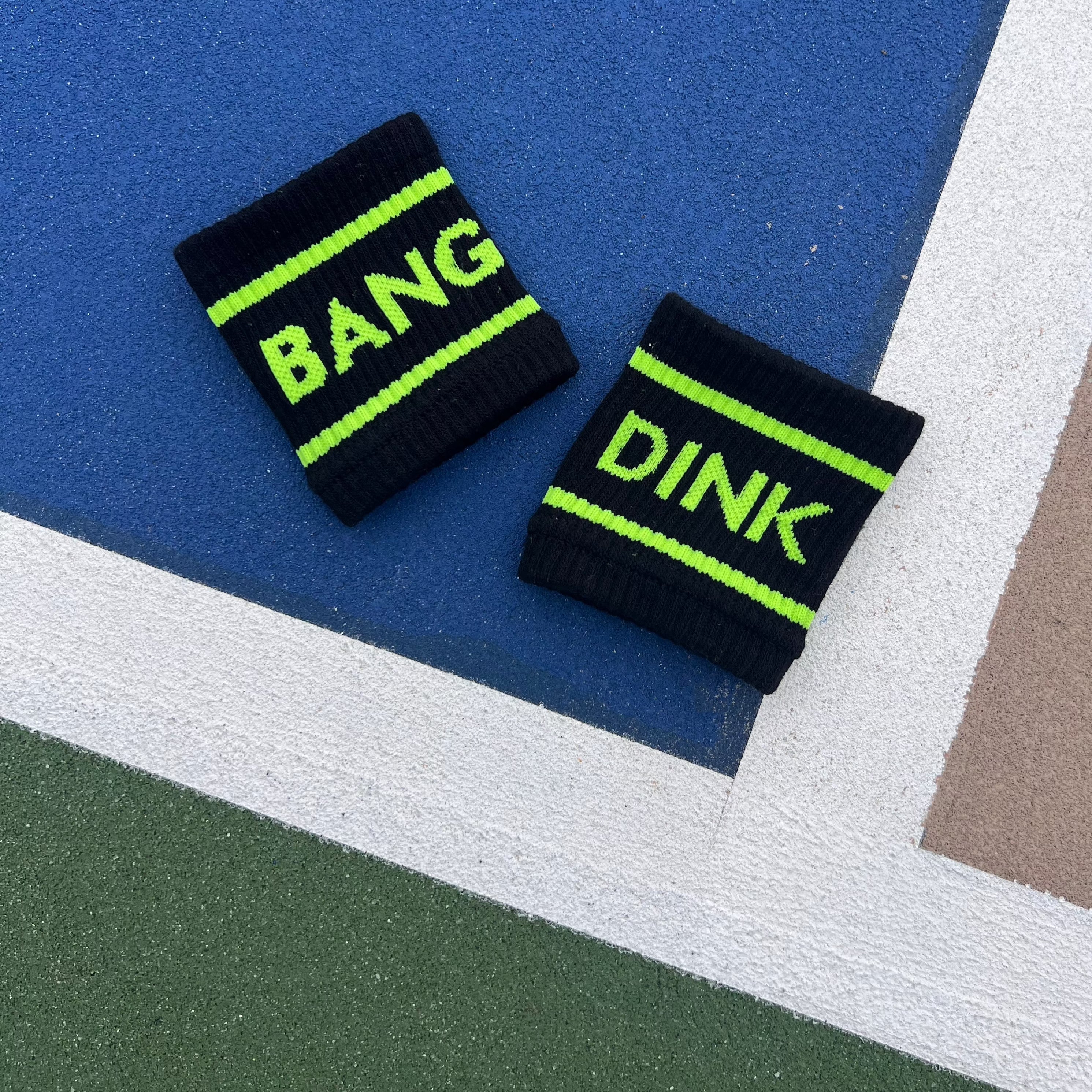 Black Dink & Bang Pickleball Wristbands -The Pickleball Store at Auburn