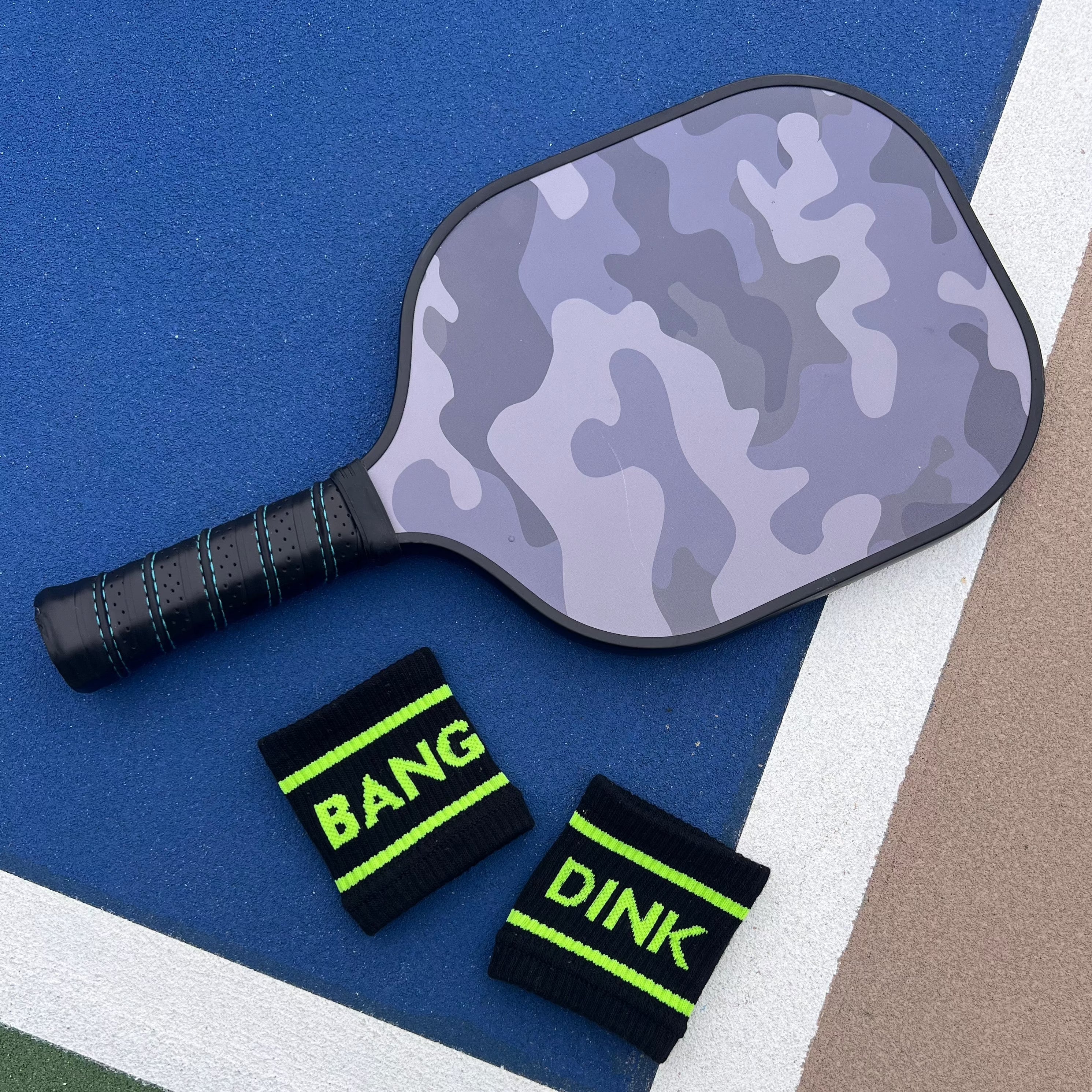 Black Dink & Bang Pickleball Wristbands -The Pickleball Store at Auburn